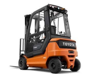 Toyota Traigo48 4-wheel electric forklift with steel cabin